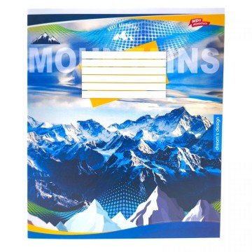 Фото1.Зошит кольоровий 48 аркушів, клітинка (16 штук в упаковці)