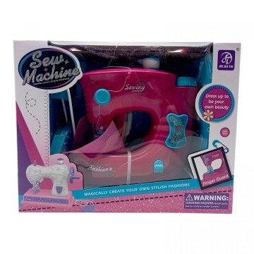 Фото2.Швейна машинка на батарейках (РОЖЕВА),шиє, підсвічування, нитки, тканина, сантиметр, інструкція, в к