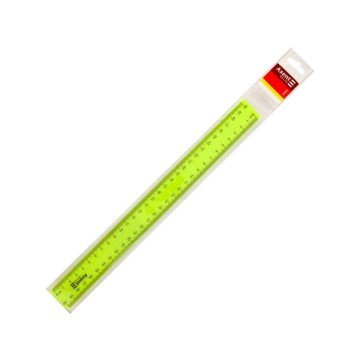 Фото1.Лінійка пластикова, 30см жовта