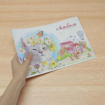 Фото2.Альбом для малювання, 100г, на скобі, 202х292 мм, 16 аркуш. МІКС ВИДІВ