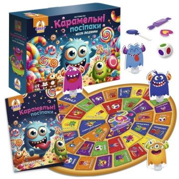 Фото1.Гра настільна Vladi Toys маршрутна. Карамельні посіпаки (укр) Vladi Toys (273453)