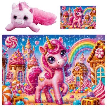 Фото1.Пазли з мʼякою іграшкою 