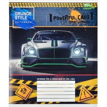 Фото1.Зошит кольоровий 48 аркушів, клітинка (16 штук в упаковці)