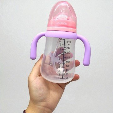 Фото1.Дитяча пляшечка з грузиком 270 мл.(ДИНОЗАВРИК БУЗКОВИЙ)