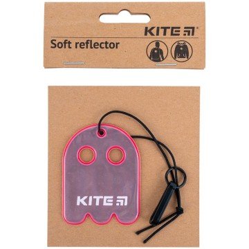 Фото1.Підвіска м'яка світловідбиваюча, фігурна, рожева