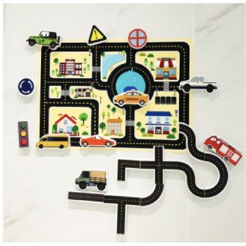 Фото1.Гра для ванни (машинки, дорога, карта, в пакеті)