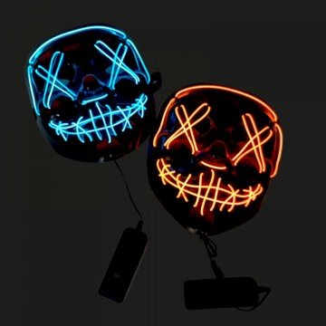 Фото2.Неонова маска Судна ніч Judgment Night синій