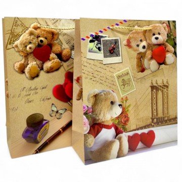 Фото1.Пакет подарунковий, 32х26х10 см,(МІКС ВИДІВ)