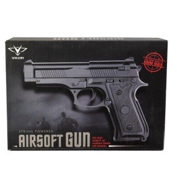 Фото1.032B Пластиковий пістолет лазер+глушитель