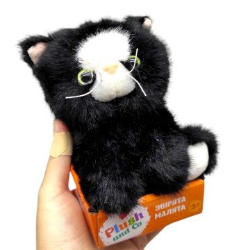 Фото1.Мʼяка іграшка КОТИК (СІРИЙ)