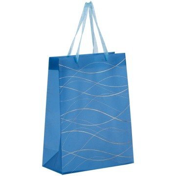 Фото1.Пакет пластиковий подарунковий 25х19см, Waves-2