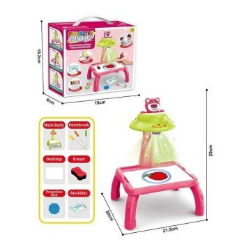 Фото1.Столик з проєктором на батарейках (герой, підсвітка, диски, фломастери)