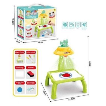 Фото1.Столик з проєктором на батарейках (герой, підсвітка, диски, фломастери)