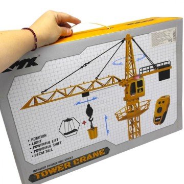 Фото1.Спецтехніка на радіокеруванні “Баштовий кран” (підсвічування, акум. 3.7V, USB-кабель, пульт, автомат