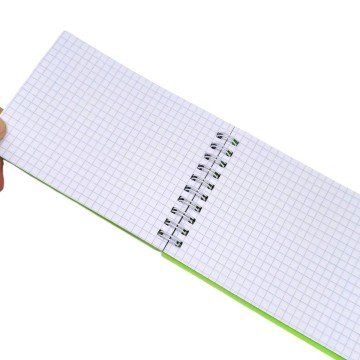 Фото1.Блокнот А6, 80 арк., пластик, пружина зверху (мікс кольорів)