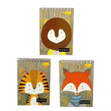 Фото2.Блокнот з глітером А6, 40 арк., пружина зверху