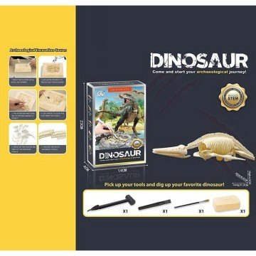 Фото1.Розкопки, гіпсовий брикет, набір інструментів, в коробці