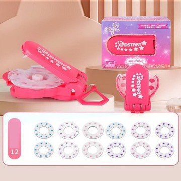 Фото1.Прикраси для волосся 12 дисків зі стразами, в коробці