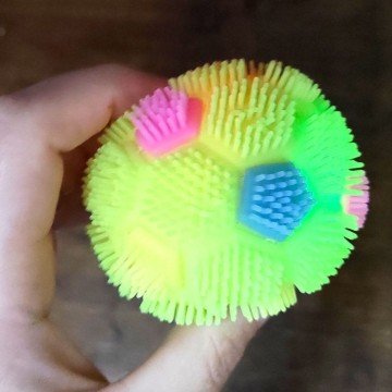 Фото2.Їжачок, що світиться Футбол 6 см (РОЖЕВИЙ)