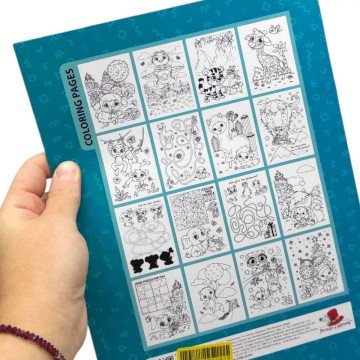 Фото2.Розфарбовка,210х297 мм (ЛИСИЧКА І ПІНГВІН)