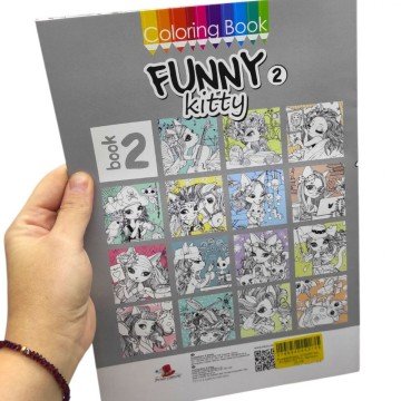 Фото2.Розфарбовка,210х297 мм, (FUNNY KITTY)