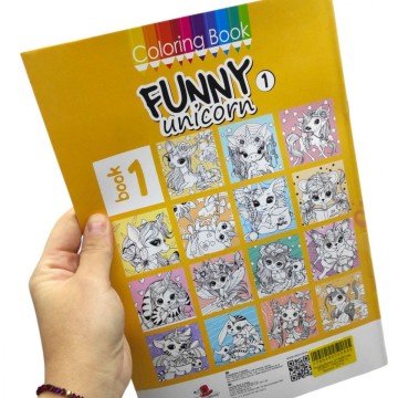 Фото2.Розфарбовка,210х297 мм, (FUNNY UNICORN 1)