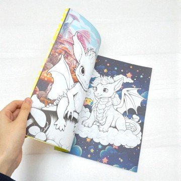 Фото2.Розфарбовка, 210х297 мм, (CUTE DRAGONS)