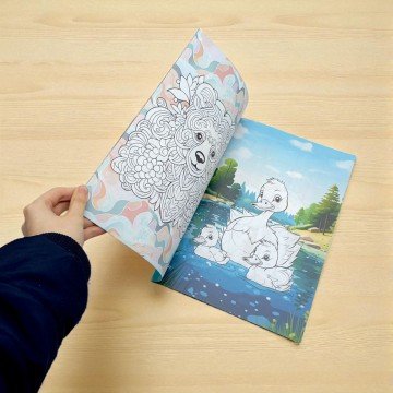 Фото2.Розфарбовка, 210х297 мм, (БЛАКИТНА CUTE ANIMALS)