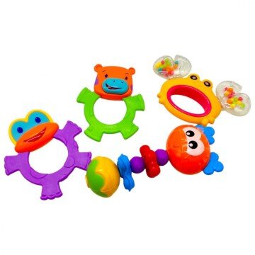 Фото1.Набір брязкалець, 4 шт у пакеті (мікс видів)