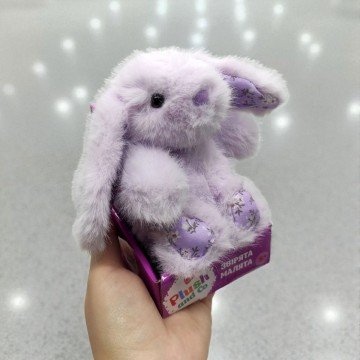 Фото1.Мяка іграшка Plush and Co ЗАЙЧИК (ВИД 3) 16 см з вушками