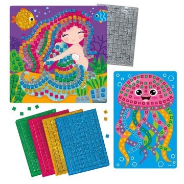 Фото1.Набір для творчості з блискучою мозаїкою «Русалонька та Медуза»
