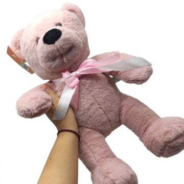 Фото1.Мʼяка іграшка Ведмедик Тедді 35 см (ТЕМНО-РОЖЕВИЙ)