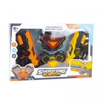 Фото2.Пістолети з мішенями  2 пістолети, (ПОМАРАНЧЕВИЙ+ЖОВТИЙ)