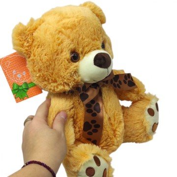 Фото2.Мʼяка іграшка ведмедик (СВІТЛО-КОРИЧНЕВИЙ) 29 см.