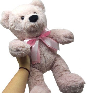 Фото2.Мʼяка іграшка Ведмедик Тедді 35 см (СВІТЛО-СІРИЙ)