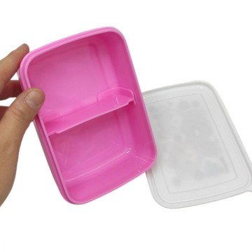 Фото1.Ланчбокс пластикорвий, 420 мл, з роздільником