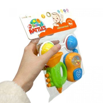 Фото1.Набір брязкалець в кульку 3шт (р. упаковки 21*17см)