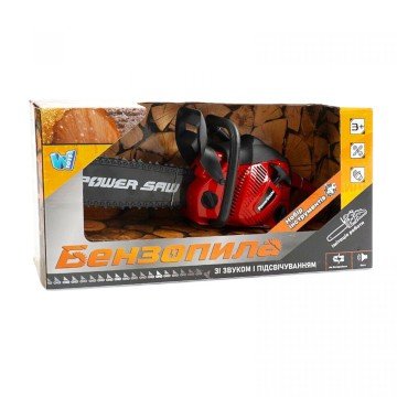 Фото1.Пила, звук, ланцюг рухається, на батарейках, в коробці