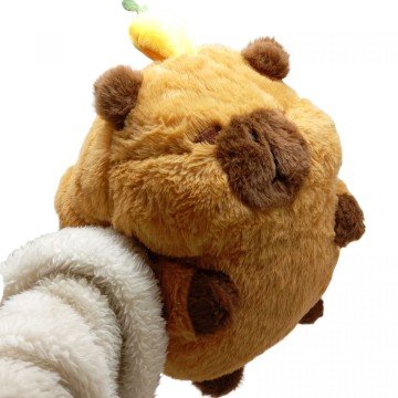 Фото1.М`яка іграшка “Капібара”, 25 см, плед: 95х190 см, муфта