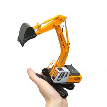 Фото1.Будтехніка мет. 1:50 Екскаватор, рухливі деталі, у короб. 26,5*13,5*8,5см