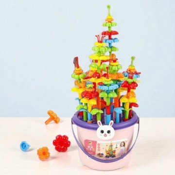 Фото1.Конструктор “Квітуча галявина”, 156 деталей, наліпки