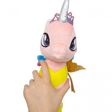 Фото1.Мʼяка іграшка поні алікорн рожева 33 см