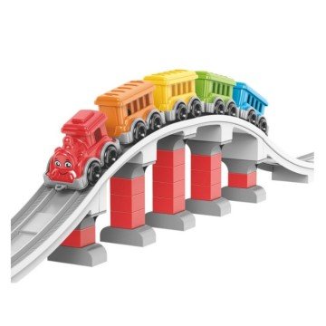 Фото1.Іграшка «Конструктор залізниця ТехноК», коробка 37.4х25х13.7 см