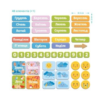 Фото1.Магнітний календар «Мій Dodo календар»