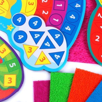 Фото1.Набір для творчості зі плюшевою мозаїкою «Єдиноріг та Веселка» укр