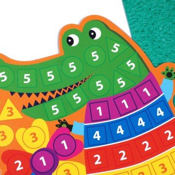 Фото1.Набір для творчості зі плюшевою мозаїкою «Лев та Крокодил» укр