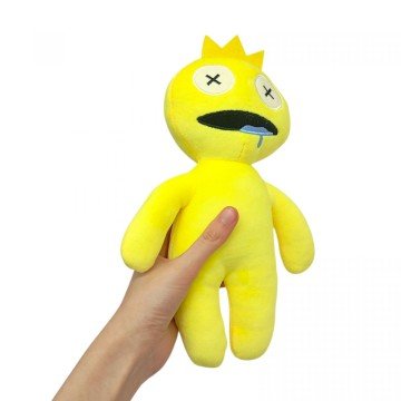 Фото1.М'яка іграшка жовтий райдужний друг, роблокс 30 см.