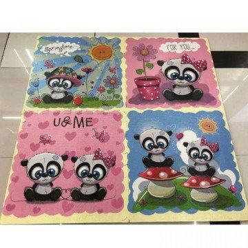 Фото1.Килимок-пазл 4 елементи, 1 елемент 60х60 см, у плівці