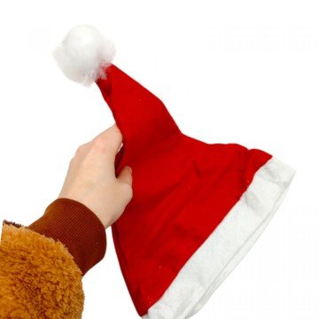 Фото1.Новорічна шапка червона 36 см