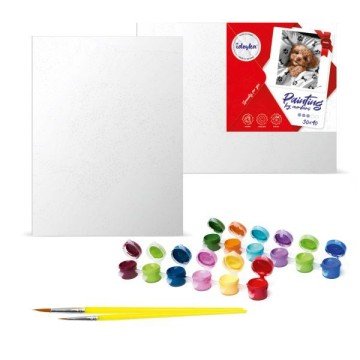 Фото1.Картина за номерами - Погляд леопарда 30х40 см.